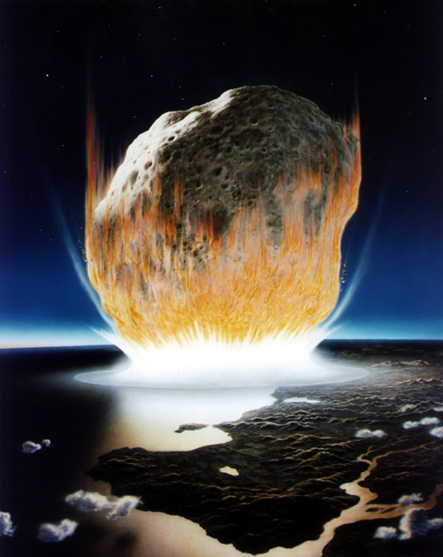 impatto dell'asteroide che causòp l'estinzione dei dinosauri